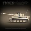Vojenský WW2 Tiger I Těžký tank Stavebnice KV-2 Panther Tanky Armádní zbraně Vojáci Kostky Dětské hračky Děti Narozeninový dárek bez krabice