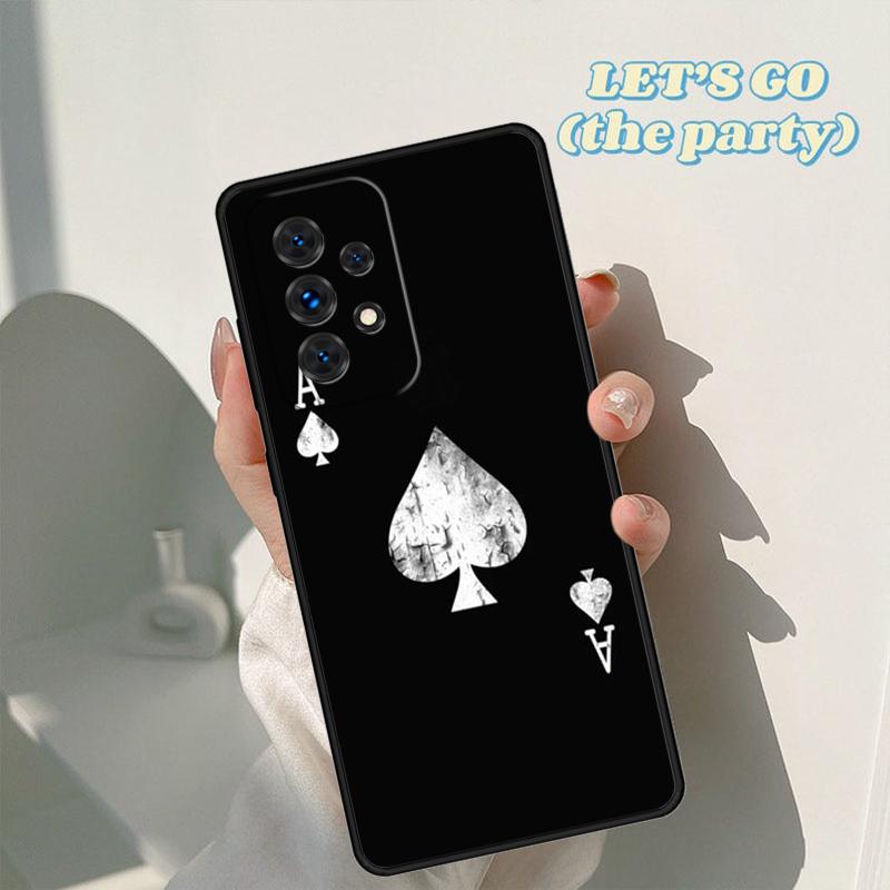 Ace of Spades Poker phone case For Samsung Galaxy A42 A31 A40 A51 A71 A32 A80 A91 A52 A72 A73 A20e A21S A50 A70 A11 A12 Cover