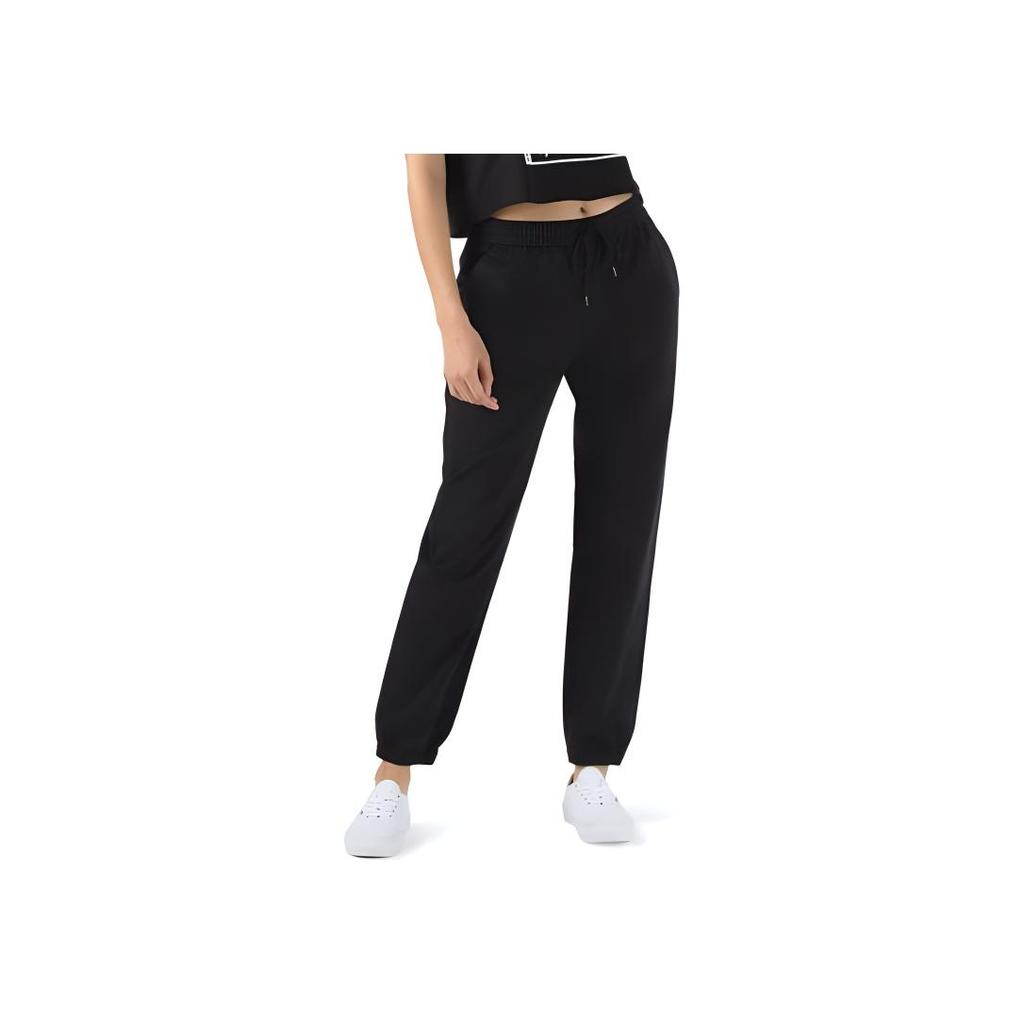 Vans Woven Cuffed Sports Casual Pants Women bottoms Black VN0A47YLBLK
