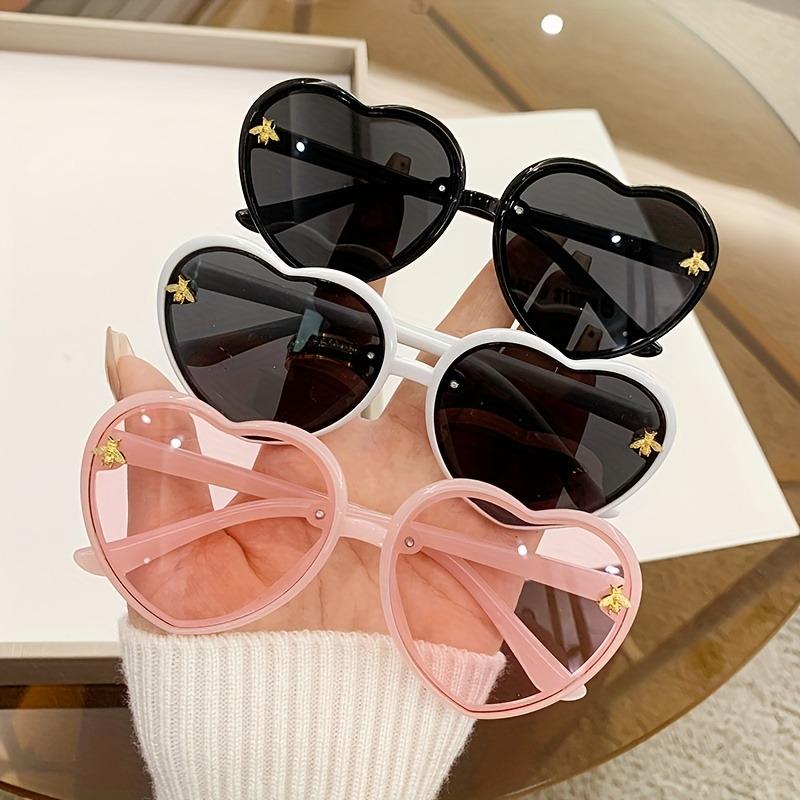 New Retro Love Frame Little Bee Youngsters's Decorative Glasses Fashion Youngsters's Glasses