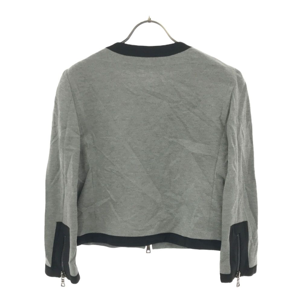 Moschino No Color Jacket 6 Gray Bicolor Ribbon Women Used