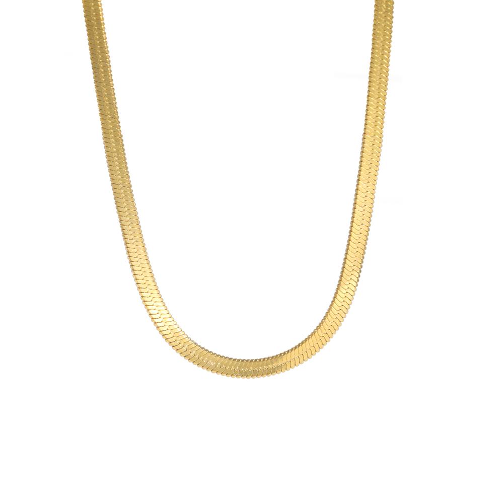 Hip Hop Snake Chain Necklace for Men New Fashion Stainless Steel Silver Color Necklace Jewelry Accessories Party Gift