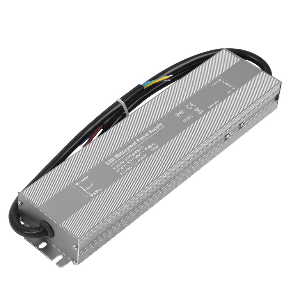 High-Efficiency Waterproof LED Power Supply for Outdoor Lighting, Constant Voltage 12V/24V
