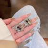 Exquisite S925 Silver Bow Earrings - Korean Micro-Inlaid Design