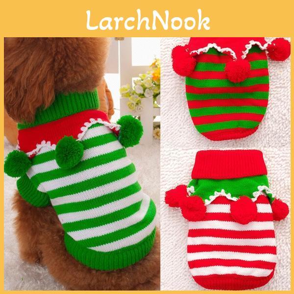 High-quality Christmas Pet Sweater Festive And Warm Thick Acrylic Winter Clothing
