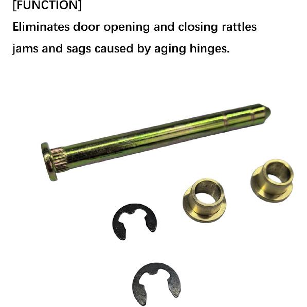Car Door Hinge Pin and Bushing Assembly, Replacement Compatible with Ford F150 F250 F350 Bronco,Door Hinge Repair Kit,Replacement Parts and