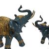 Elephant Figurine Pair for Elegant Home Display