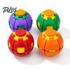 Portable Anxiety Toy 3D Printed Stress Ball, Press & Rotating Finger Spinner, Decompression Ball Fidget Toys, Ergonomic for Office Commuting
