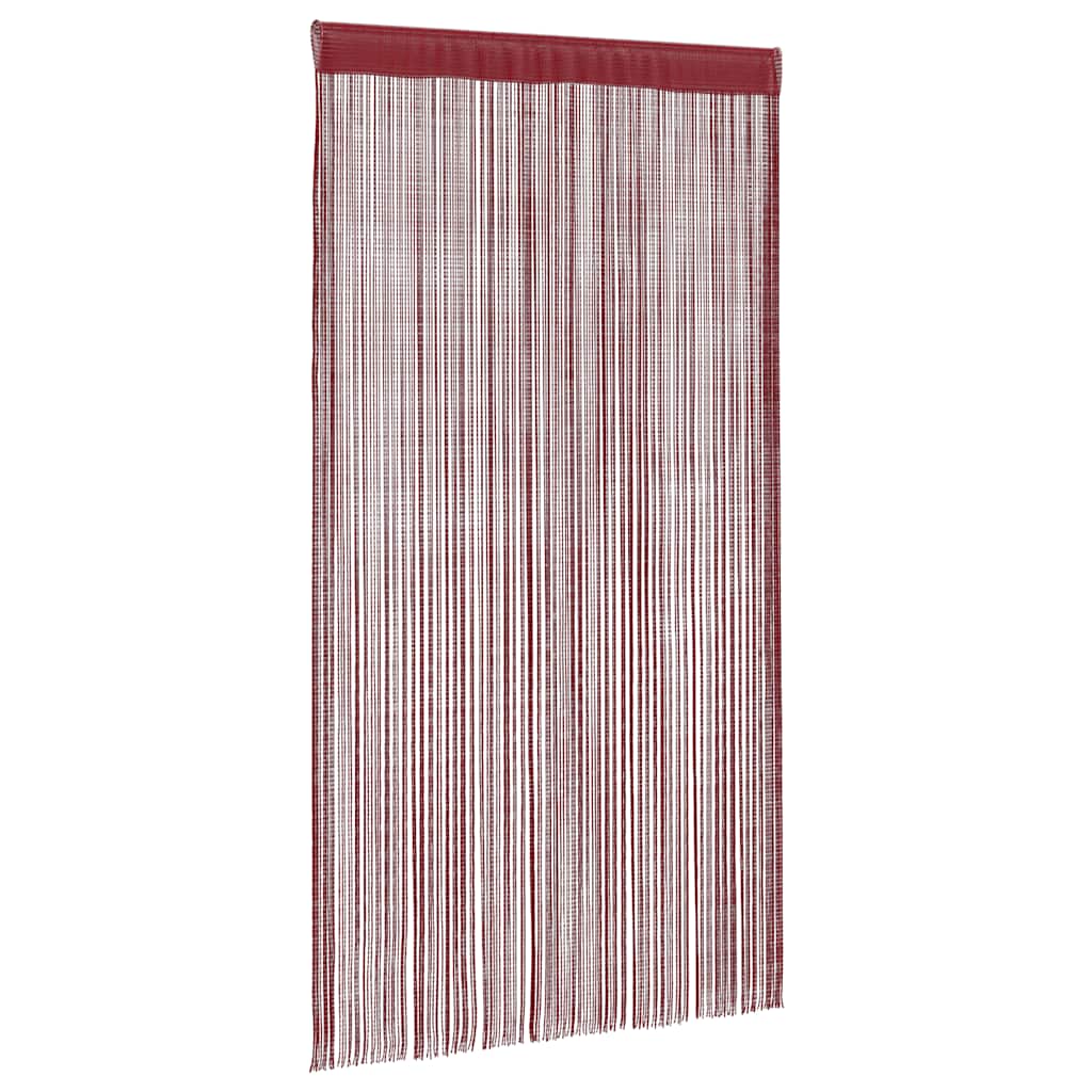 Vidaxl Zasłony Sznurkowe, 2 Sztuki, 100 X 250 Cm, Burgundowe