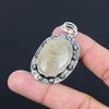 Sisters Day Sale Golden Rutile Gemstone Sterling Silver Wedding Pendant Jewelry