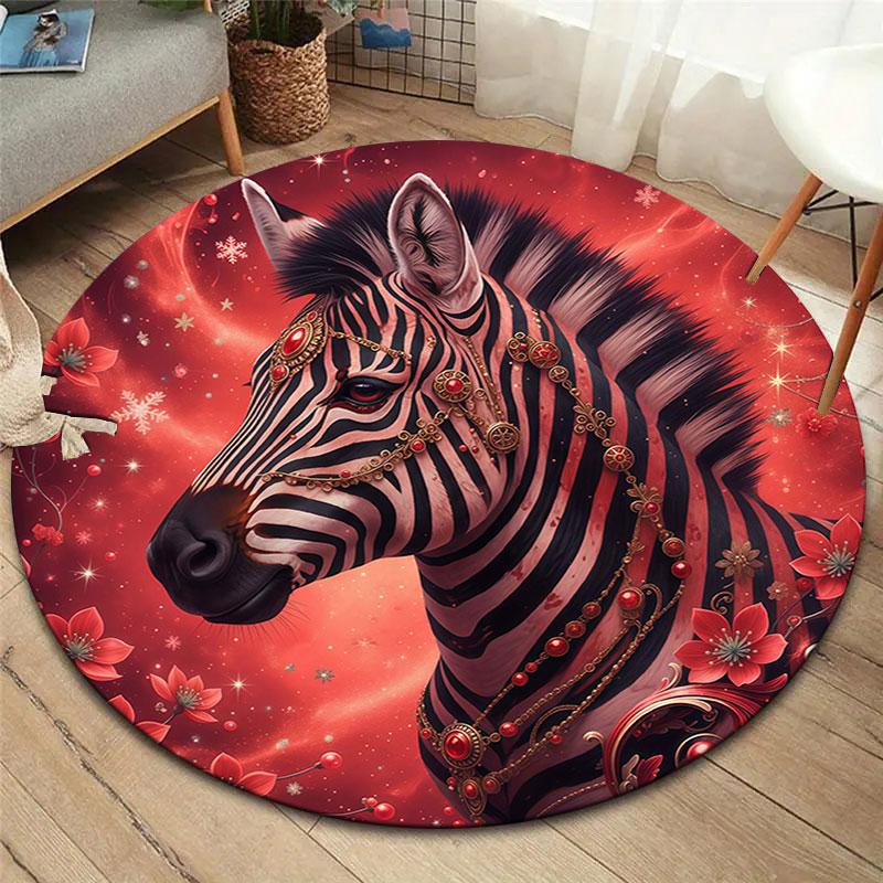 

Mythical creatures Round Area Rug,Carpet Rug for Living Room Bedroom Sofa Playroom Decor,Non-slip Floor Mat 80cmx80cm