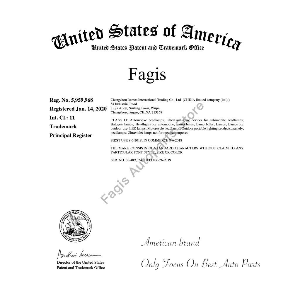 Fagis US Brand Platinum Plus H7 H8 9006 Hb4 12v 55w Super Jasné Auto Mlhová Světla Světlomet Světla Auto Halogenové Žárovky