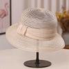 Mesh Breathable Rhinestone Bow Basin Hat for Women Summer Sun Shading Fisherman Hat Travel Sun Shading Sun Hat