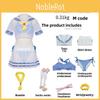 Set Costume Cosplay Rem Navy in Tessuto Poliestere per Fan di Anime e Giochi