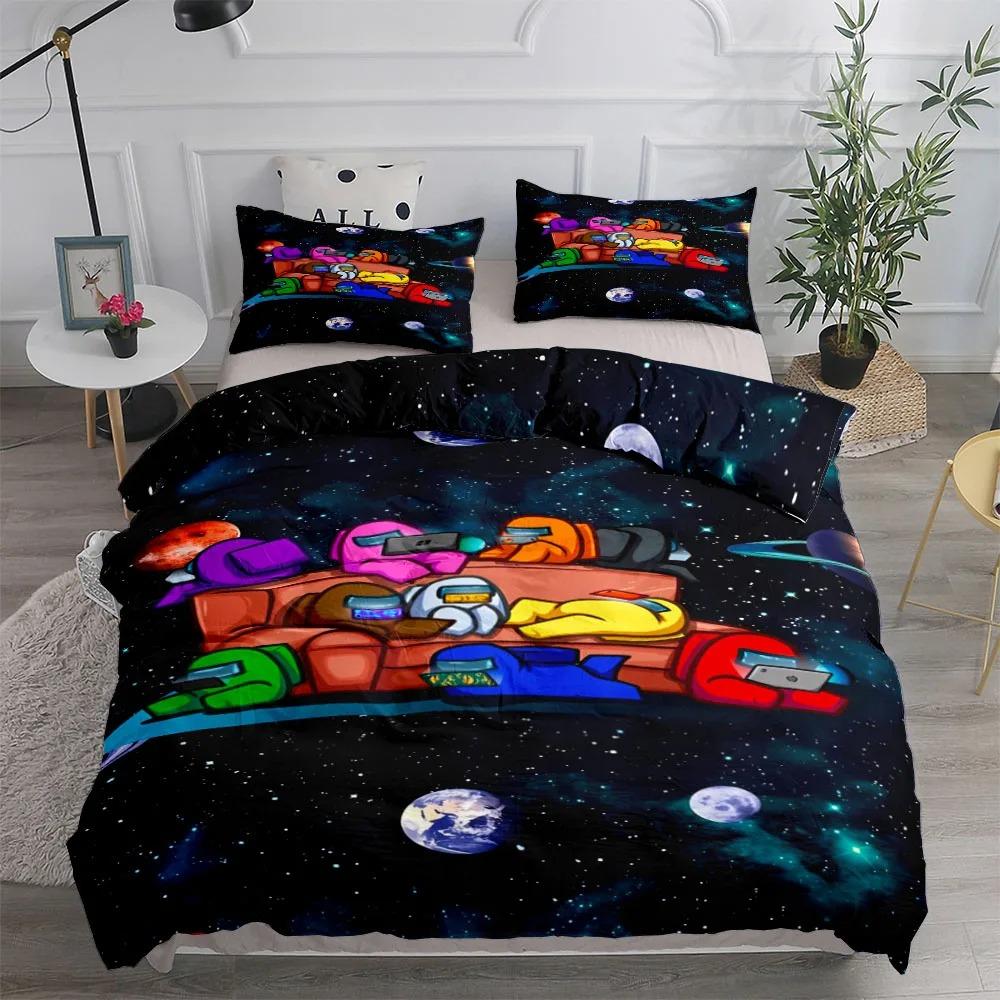 2025 Aliens Game Duvet Cover Set King Queen Double Full Twin Single Size Bed Linen Set