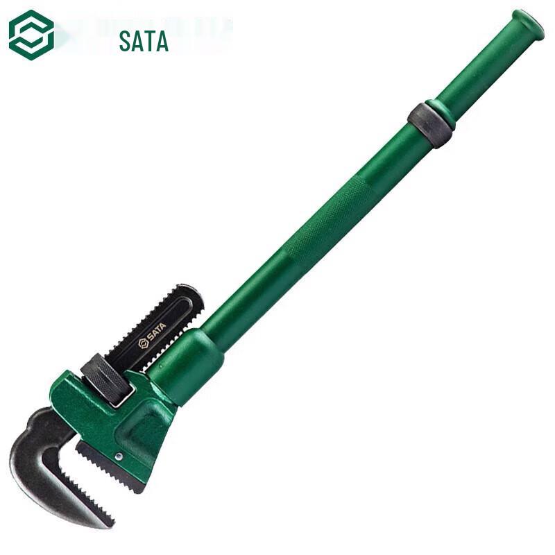 SATA 24-inch Telescopic Heavy-Duty Pipe Wrench