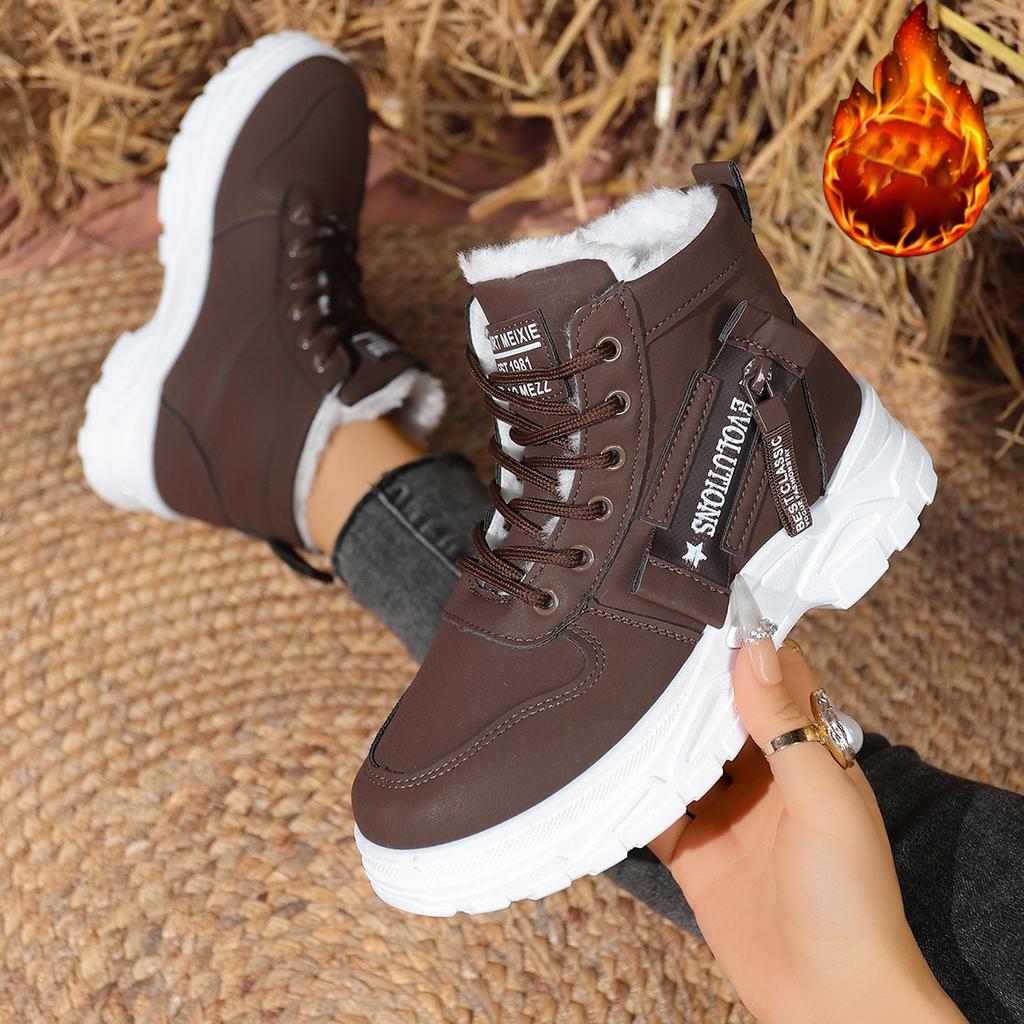 Women Snow Boots Plus Size Comfortable Outdoor Ankle Boots Winter Warm Platform Sneakers  New Casual High-top Shoes Women