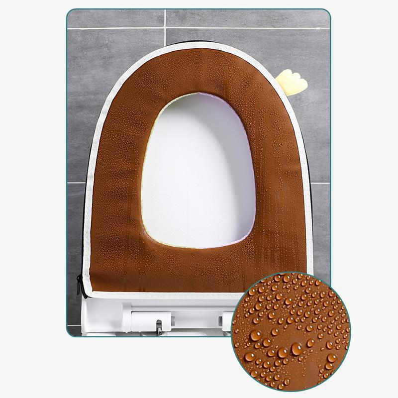 Cartoon Toilet Seat with Thickened Color Scheme for Household Toilets Waterproof Toilet Seat Ring for All Seasons Bathroom