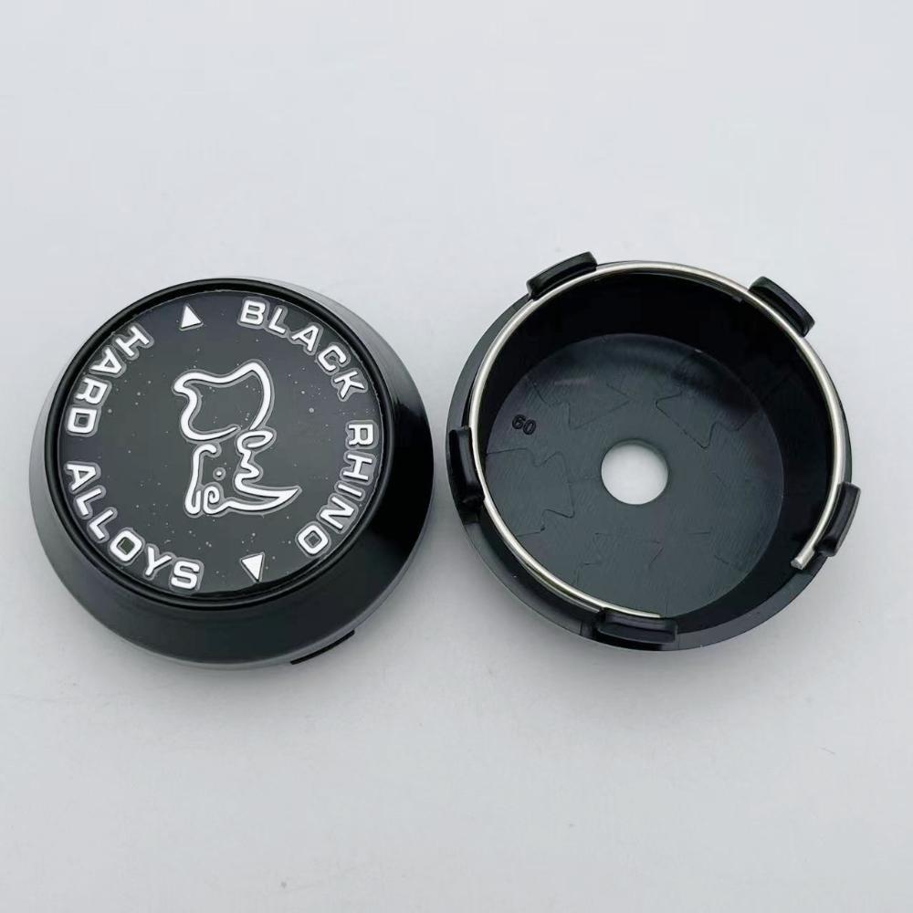 

4pcs Black Rhino Logo Emblem Car Wheel Center Caps High Cap Wheels Rim Hubcaps Cover Car Accessories 60mm 64mm 65mm 68mm 69mm Black Rhino Badge&69MM High Cap
