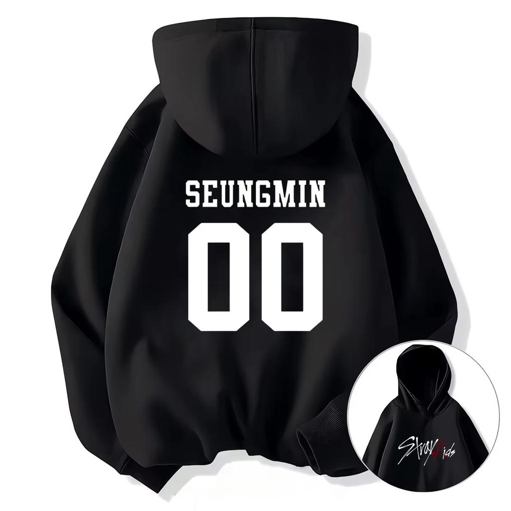 Hot Vintage Graphics Print Stray Kids Hoodie Women Men Casual Hip Hop Streetwear Long Sleeve Fleece Pullover Unisex Sweatshirts