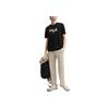 FILA Original Cool And Comfortable Breathable Skin-Friendly Short Sleeve T-Shirt Unisex Tops Black Gold Frozen-Lemon F51M519106F-BG