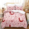 3D Print Kawaii Capybaras Bedding Set Soft Comforter Cover With 1/2pcs Pillow Shams For Kids Adults Microfiber Quilt Cover