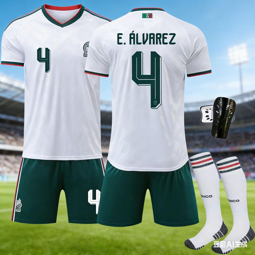 2026 World Cup Mexico Away Jersey No. 9 Raul National Team Jersey Short-sleeved Football Jersey Custom Cross-border