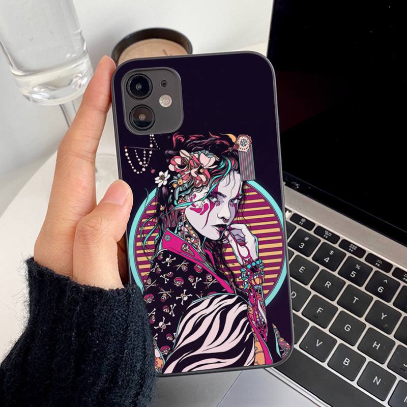 Japanese Style Art Japan Phone Case for iphone 13 8 7 6S Plus X 5S SE 2020 XR 11 12 mini pro XS MAX