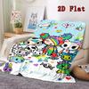 Tokidoki 2D Flat Pattern Flannel Blanket High Quality All Seasons Warmth and Comfort Perfect for Christmas Gifts.PMT0914025