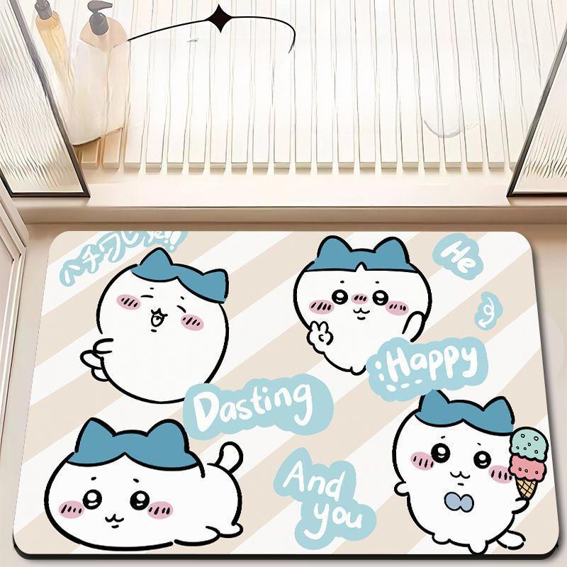 Cartoon Floor Mat Bathroom Floor Mat Entrance Door Mat Toilet Door Suction Foot Mat