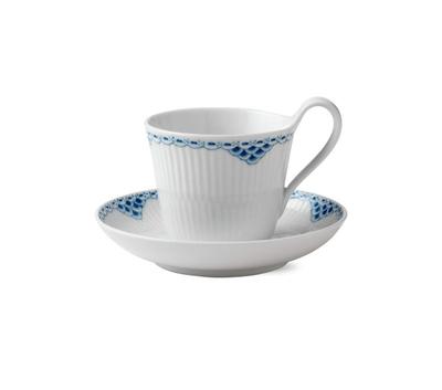 Imported Royal Copenhagen Princess High Handle Cup Saucer 240ml Wedding Gift Present 1017248 [Regular Product] &