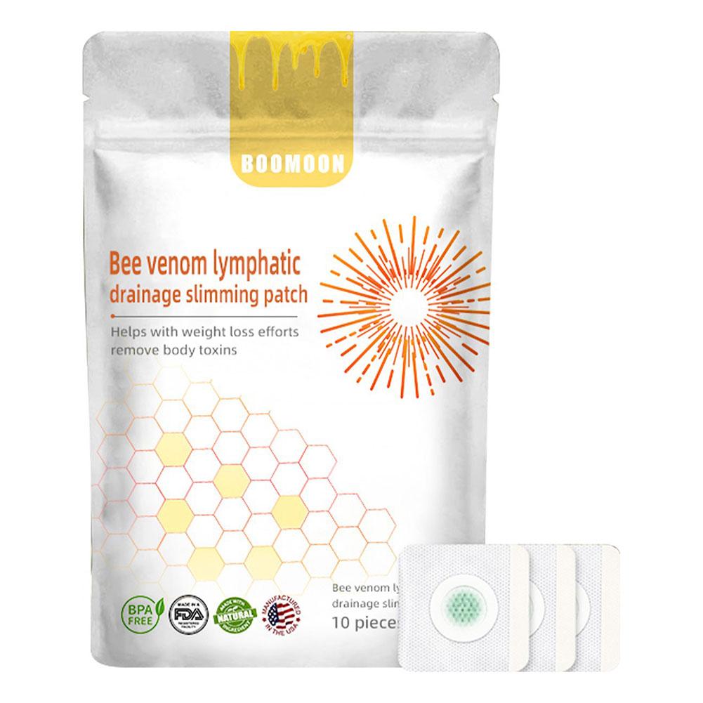 

7/10Pcs Bee Venom Patches Fat Burning Anti-Swelling Slimming Patch Venom Lymphatic Drainage Patches for Men Women Body Shaping