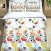 Juego de Cama Floral Edredón Funda Nórdica Fundas de Almohada Amapolas de la Temporada de Primavera Flores Pastorales Cubierta de Cama Bot Juego de Cama Doble