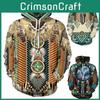 Indian Chief Native Tribal Totem Pullover Hoodie Jacket For Men And Women Warm And Soft