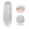 2 Colors Practice Head Mannequin Dolls Hair Salon Cosmetology Hairdressing Tool Light Gray