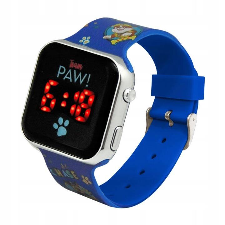 Kids Licensing Zegarek Z Wyświetlaczem Led Psi Patrol Alarm Kalendarz 1,44”