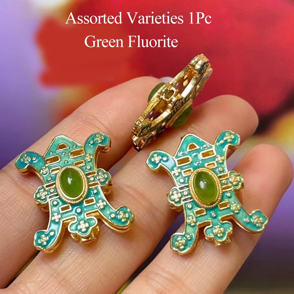 1Pc, Natural Red Agate Green Fluorite Pendant, Boho Handmade Turtle Charms for Jewelry Making DIY Necklace Accessories, Unisex Fun Gifts 19×22mm