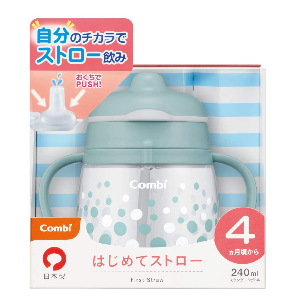 Combi Rakumug First Straw Soda Blue 240ml