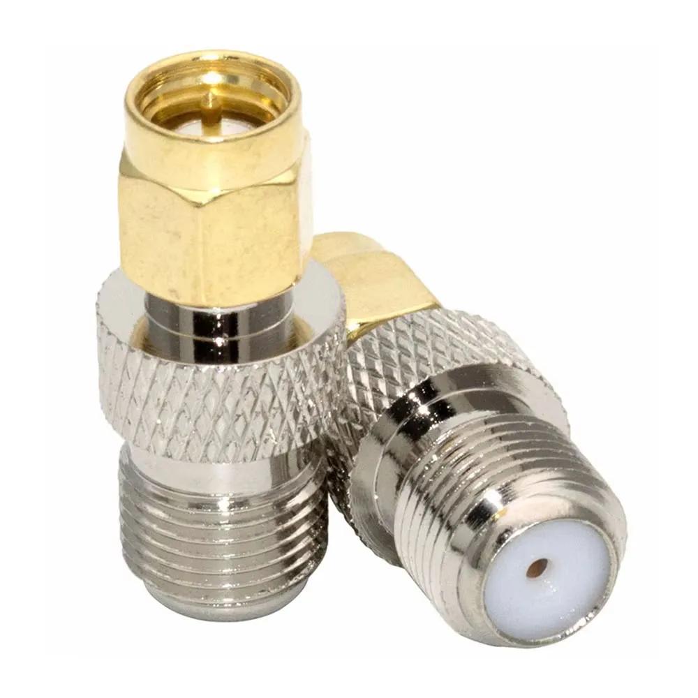 2pcs/Group SMA Male Turn F Female Copper RF Conversion Head Smaj/FK SMA Internal Thread Inner Needle Turn F External Thread Inn