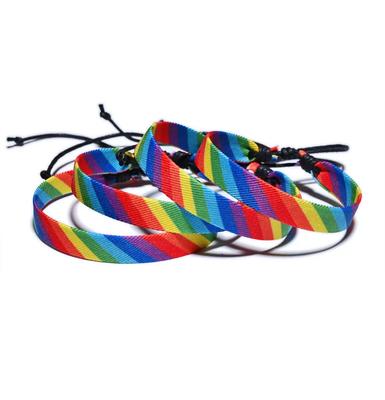 Conjunto de Pulseras Arcoíris Orgullo LGBT Para Parejas Mujeres Lesbianas Relación Pulseras Coordinadas Hombres Gay Cadena de Cuerda Accesorios de Joyería