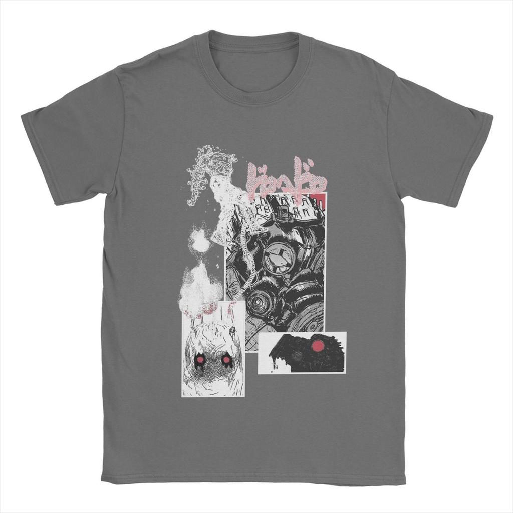 Dorohedoro Hindernisse T-Shirts Herren Anime Genial 100% Baumwoll-Tees Rundhals Kurzarm T-Shirt Geschenkidee Kleidung