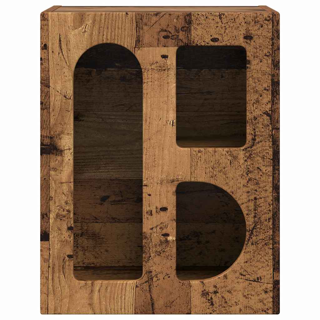 Nightstand Reclaimed Wood Look 40 x 35 x 50 cm Engineered Wood