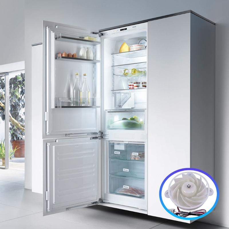 High airflows DC12V Refrigerator Cooling Fan for Uniform Temperature Distribution in Freezer Compartment