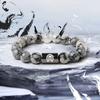 Rastaclat Little Lion Xuan Ye Series Ink Painting Xuan Beads Alloy Little Lion National Style Bracelet Chain Men and Hyun boys model RC1TBB00281 F