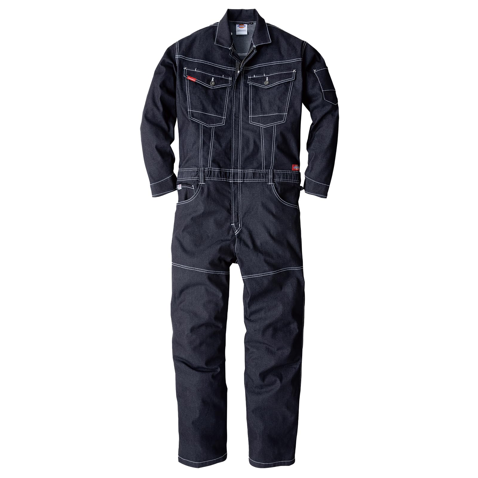 

Джинсовый комбинезон Dickies длинный с Pro Uni размер 3L D-706, рукав, эластичный, светоотражающий, всесезонный, наклейка CO-COS, 31. Индиго,