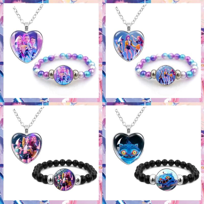 Idol Anime Couple Bracelet for Bag Group Cartoon Tiger Necklace Party Supplies Badge for Fans Party Favors Fans Gift 6