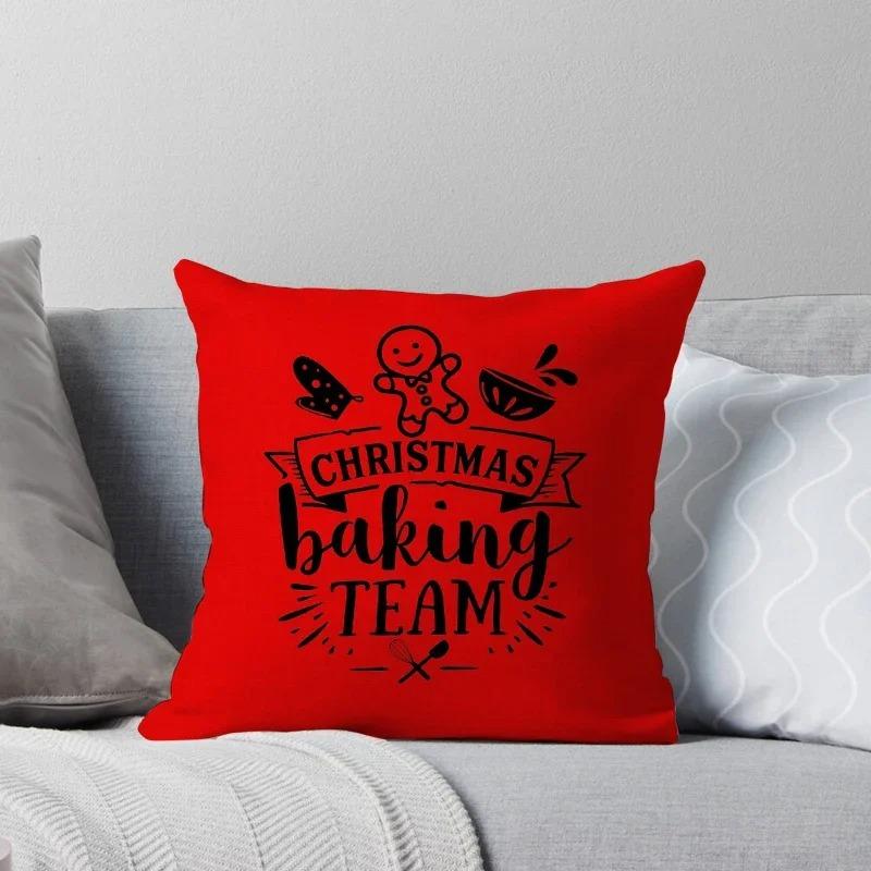 

Наволочки с рождественской тематикой Аксессуары для автомобиля Офис Санта-Клаус Гостиная Диван Домашние наволочки 40x40cm