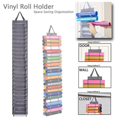 Organisateur de rangement pour artisanat Support de rouleau de vinyle Support de rangement en vinyle Placard suspendu
