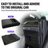 Auto Center Console Armrest Cushion With 2 Cup Holder PU Leather Armrest Pad Portable Car Amrest Pillow Cover Height Pad