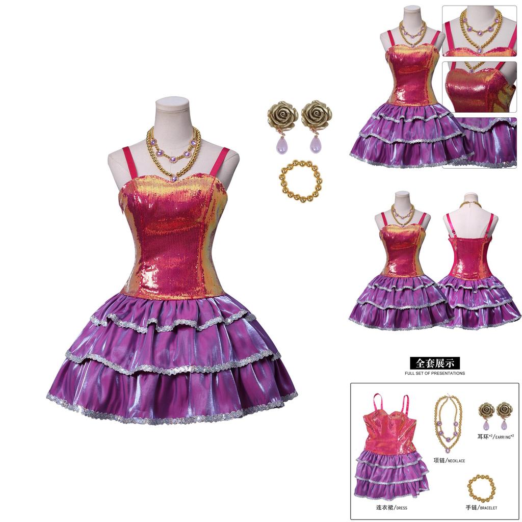 Barbie Life In The Dreamhouse Barbie Cosplay Kostüm Mit Satin Und Baumwollstoff Für Anime Fans